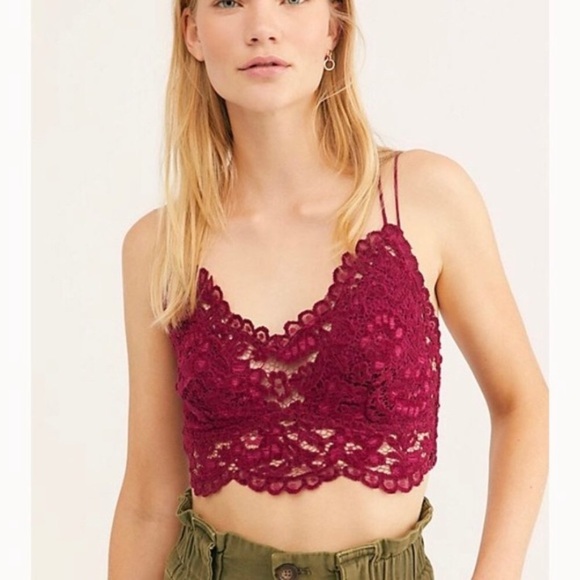 Free People Other - 💚SOLD💚 Free People Celine Bralette in Mulberry